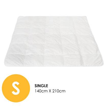 Royal Comfort 260GSM Deluxe Eco-Silk Touch Quilt 100% Microfibre Cover-Bedding-PEROZ Accessories