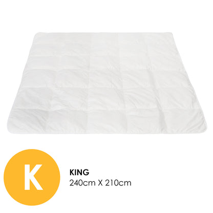 Royal Comfort 260GSM Deluxe Eco-Silk Touch Quilt 100% Microfibre Cover-Bedding-PEROZ Accessories