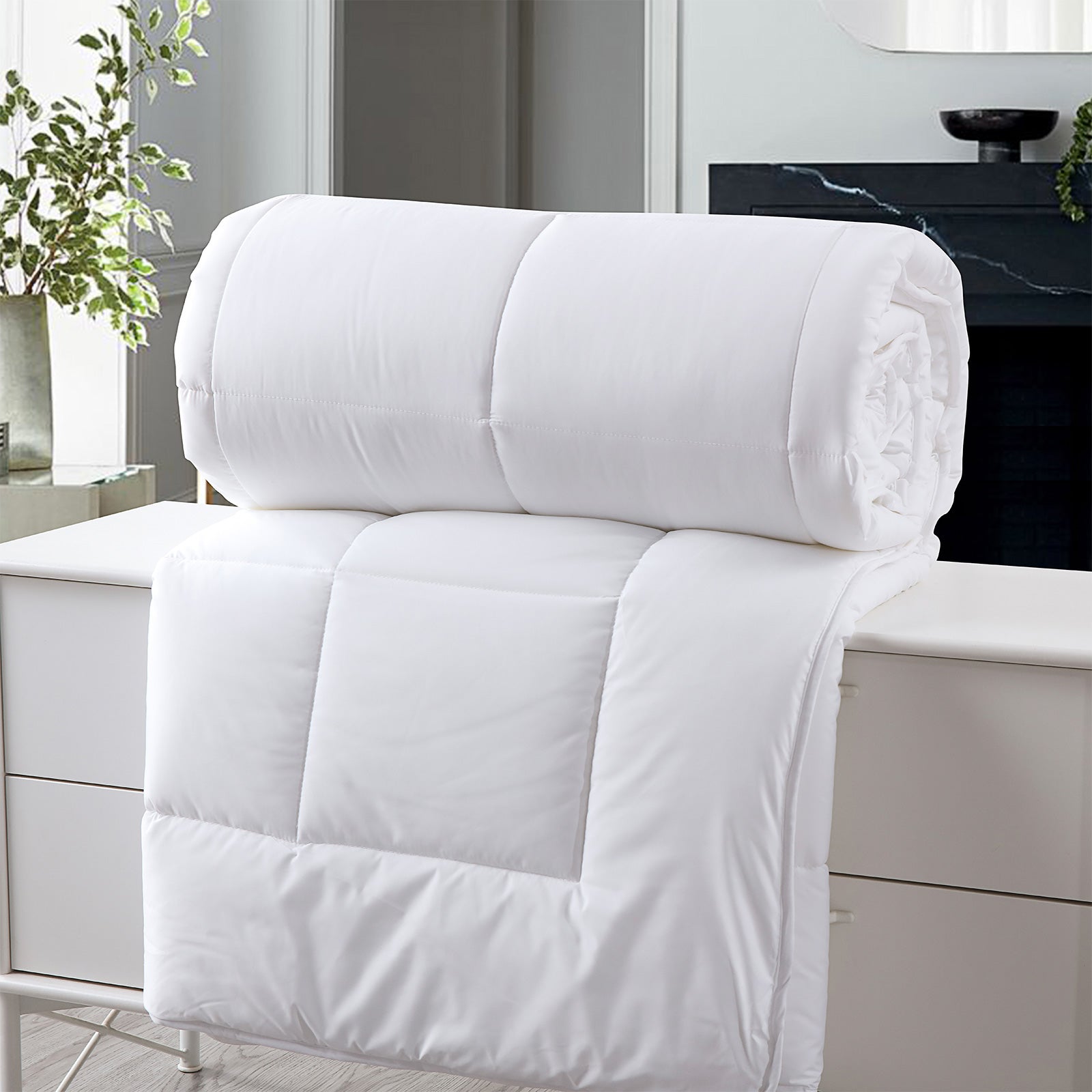 Royal Comfort 260GSM Deluxe Eco-Silk Touch Quilt 100% Microfibre Cover-Bedding-PEROZ Accessories