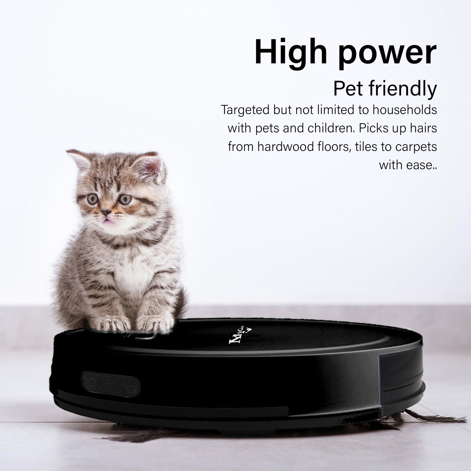 MyGenie Smart Robotic Vacuum Cleaner App Controlled Carpet Floors Auto Robot-Small Home Appliances-PEROZ Accessories