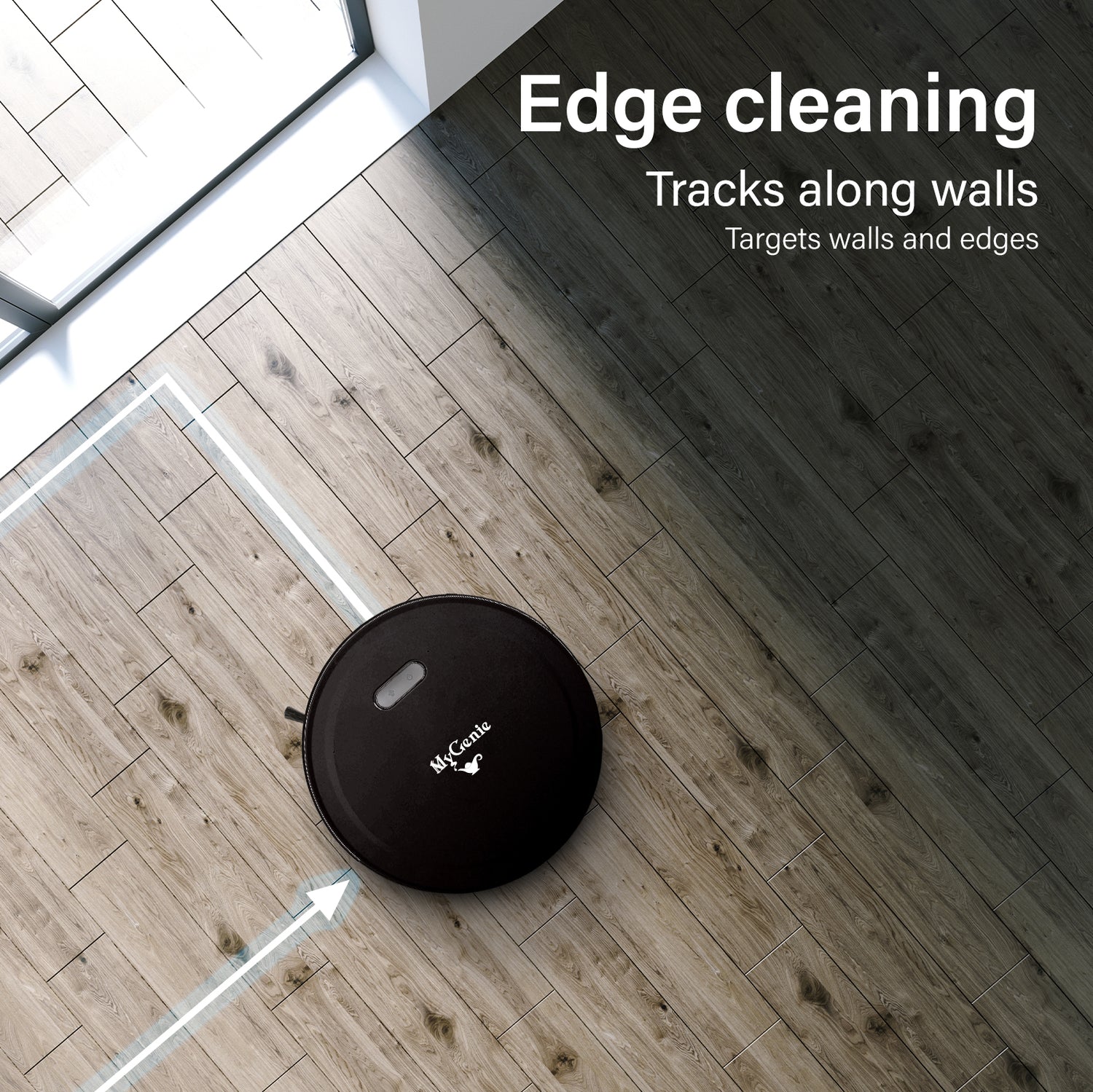 MyGenie Smart Robotic Vacuum Cleaner App Controlled Carpet Floors Auto Robot-Small Home Appliances-PEROZ Accessories