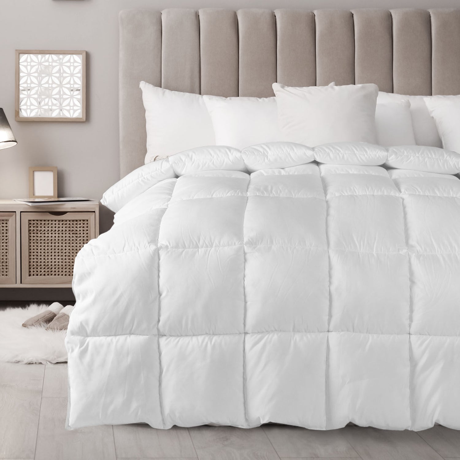 Royal Comfort 800GSM Silk Blend Quilt Duvet Ultra Warm Winter Weight-Bedding-PEROZ Accessories