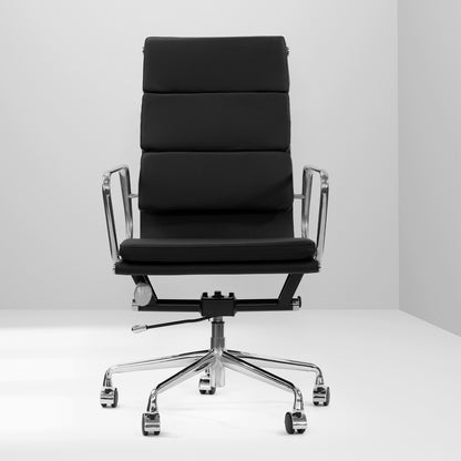 Milano Premium Office Executive Computer Chair PU Leather Steel Chrome-Office Chairs-PEROZ Accessories