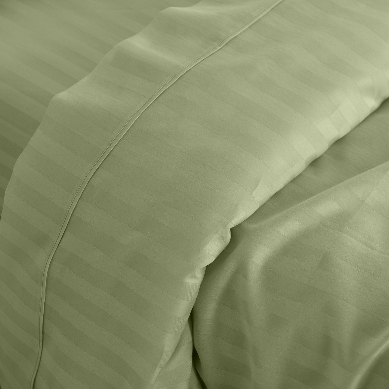 Kensington 1200 Thread Count 100% Cotton Sheet Set Stripe Hotel Grade-Bed Linen-PEROZ Accessories