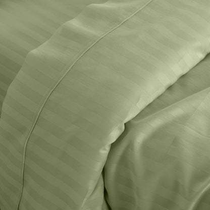 Kensington 1200 Thread Count 100% Cotton Sheet Set Stripe Hotel Grade-Bed Linen-PEROZ Accessories