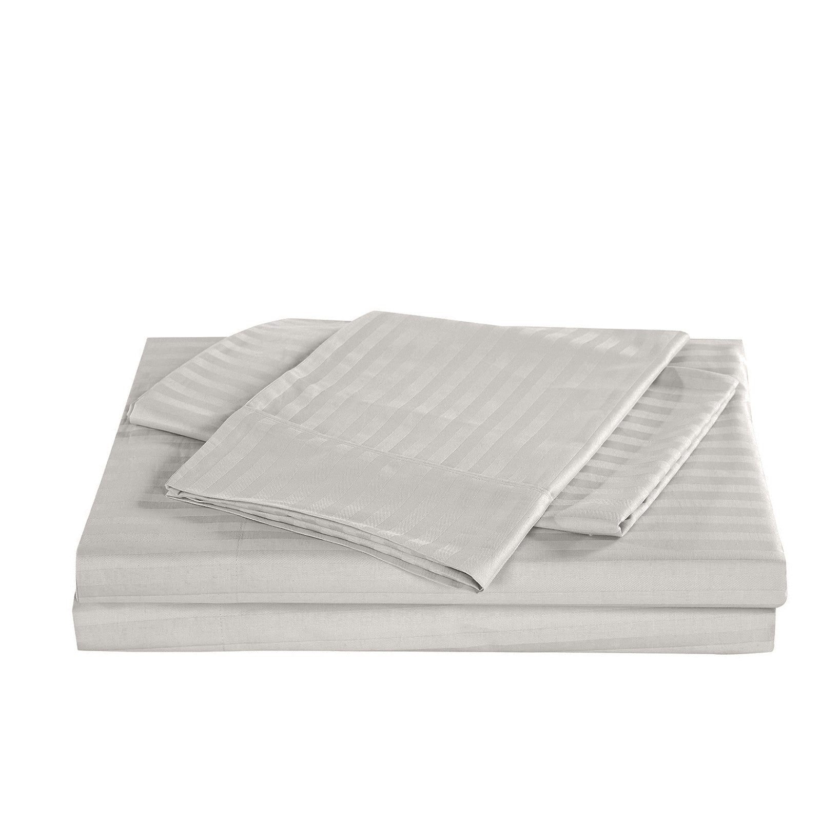 Royal Comfort Kensington 1200 Thread Count 100% Cotton Stripe Quilt Cover Set-Bed Linen-PEROZ Accessories