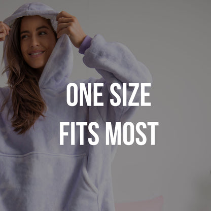 Royal Comfort Premium Snug Hoodie Nightwear Super Soft Reversible Fleece 750GSM-Lingerie, Sleepwear &amp; Loungewear-PEROZ Accessories