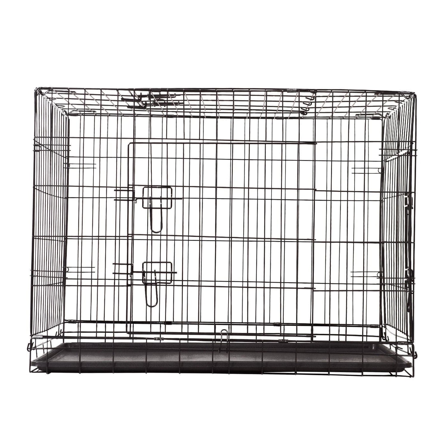 4Paws Dog Cage Pet Crate Cat Puppy Metal Cage ABS Tray Foldable Portable-Crates, Houses &amp; Pens-PEROZ Accessories