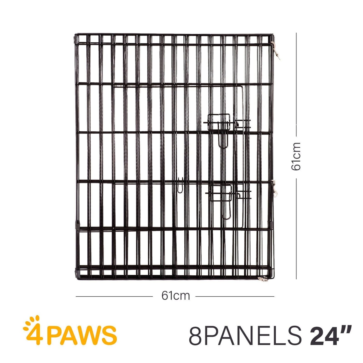 4Paws 8 Panel Playpen Puppy Exercise Fence Cage Enclosure Pets-Crates, Houses &amp; Pens-PEROZ Accessories