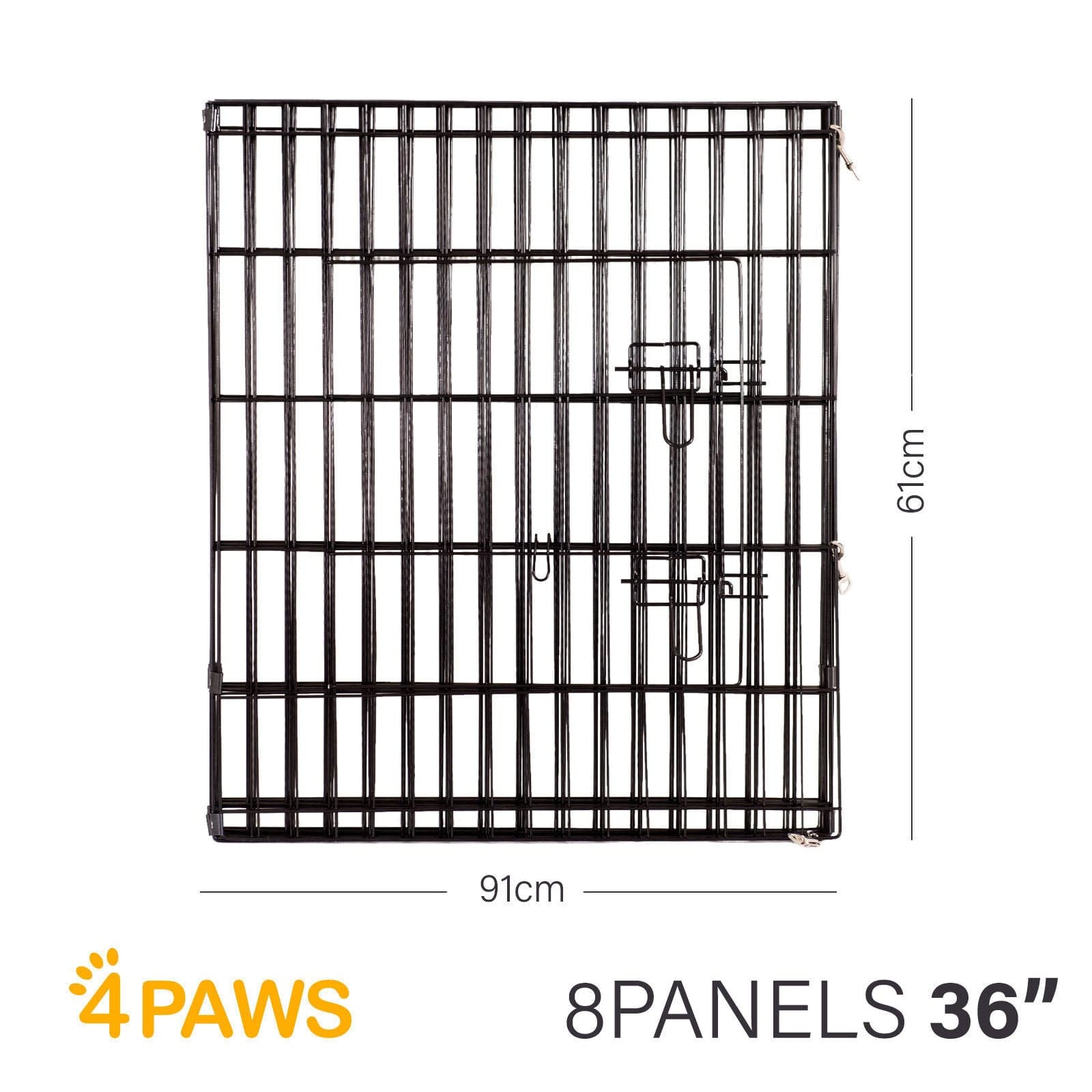 4Paws 8 Panel Playpen Puppy Exercise Fence Cage Enclosure Pets-Crates, Houses &amp; Pens-PEROZ Accessories