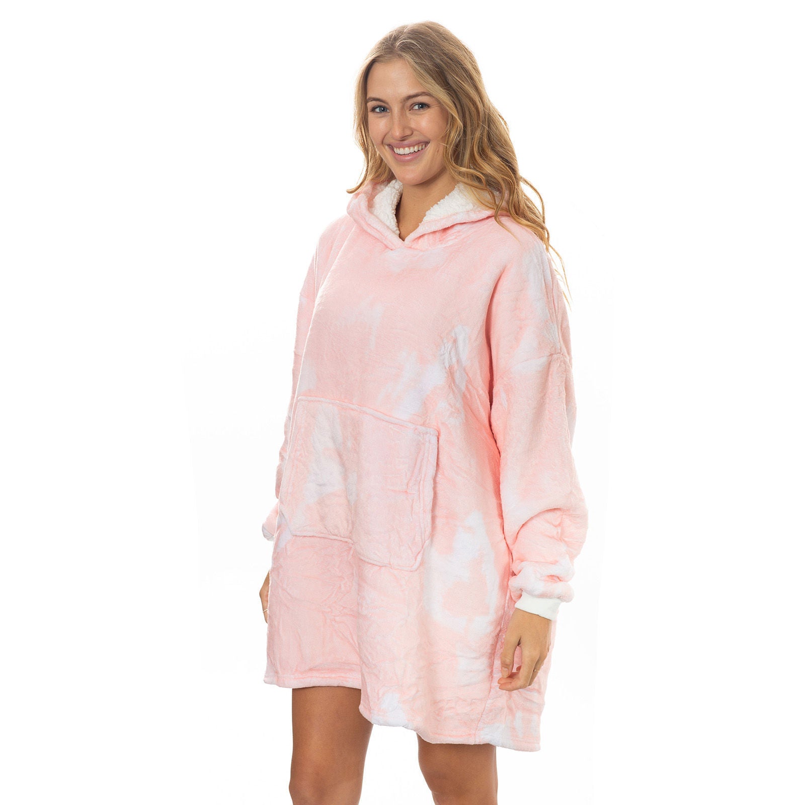 Royal Comfort Premium Snug Hoodie Nightwear Super Soft Reversible Fleece 750GSM-Lingerie, Sleepwear &amp; Loungewear-PEROZ Accessories