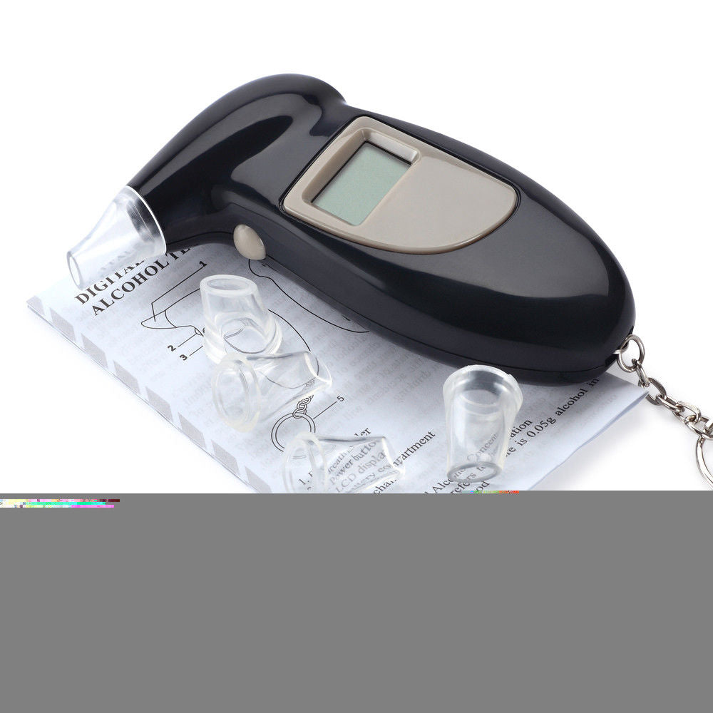Professional Digital Breath Alcohol Tester Portable High Precision Breathalyzer-Alcohol Breath Testers-PEROZ Accessories