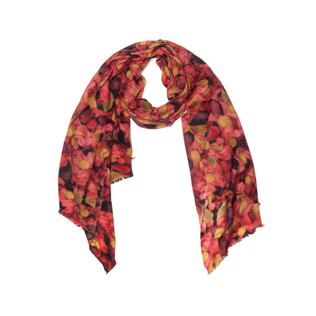 australian wool print wool scarf