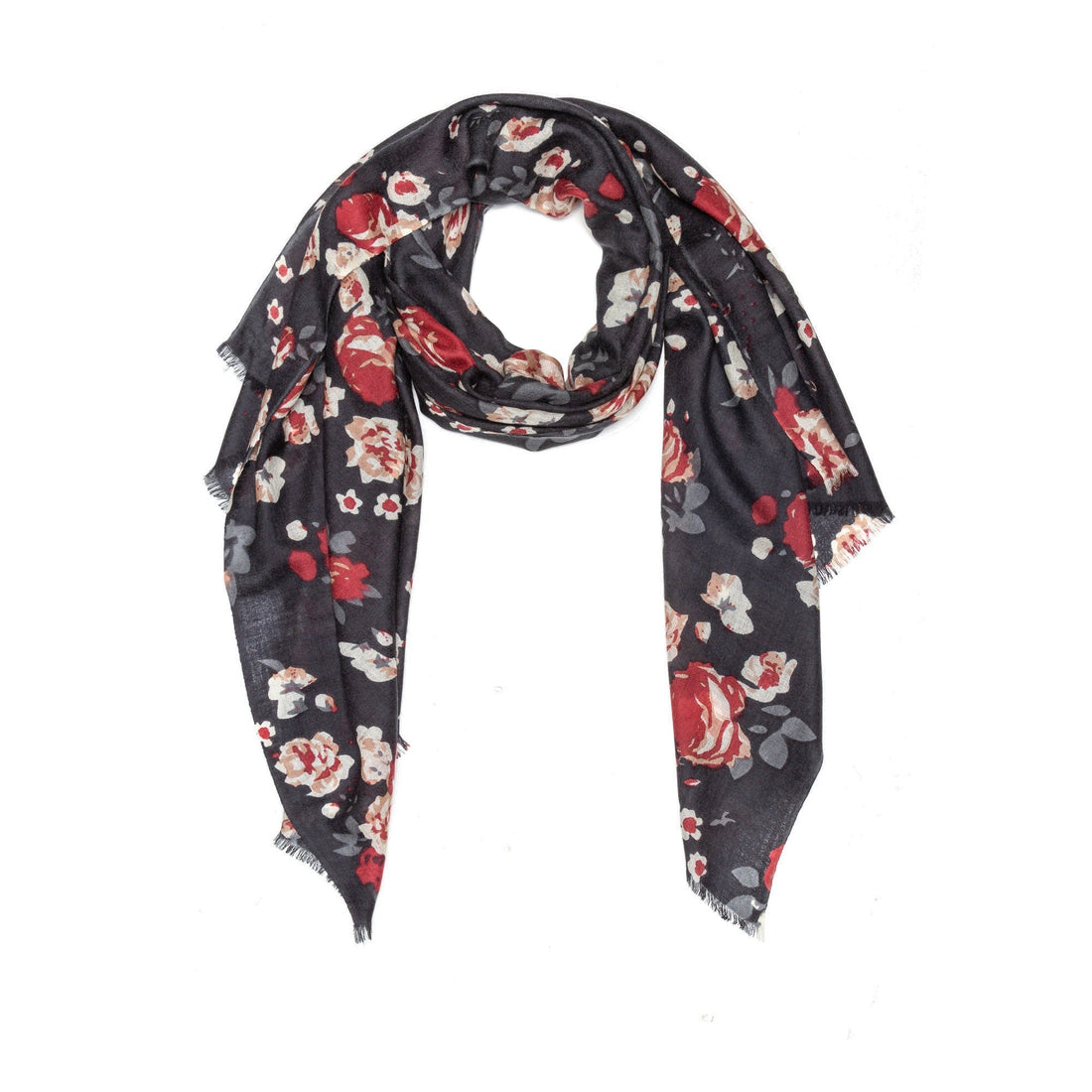 australian wool print wool scarf