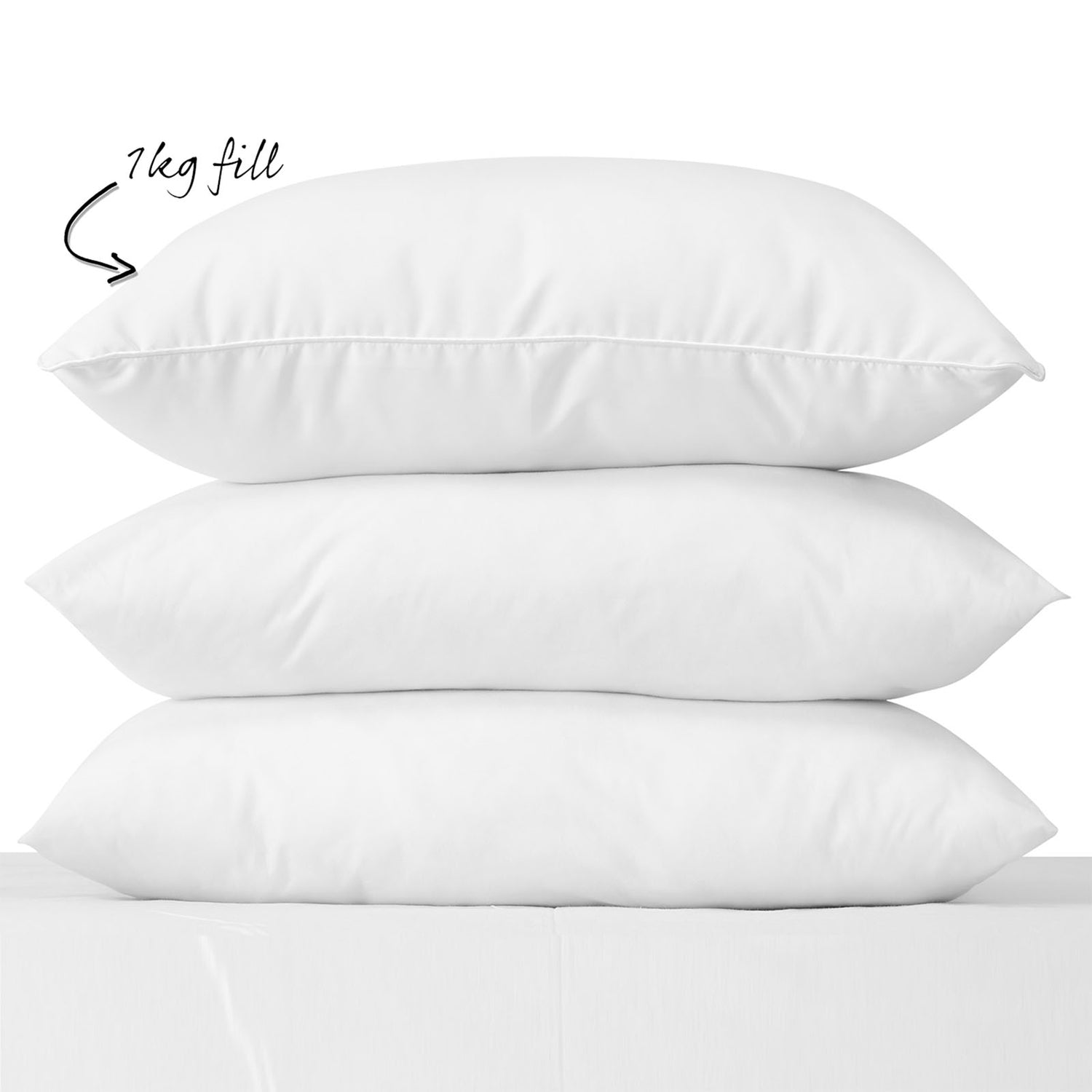 Royal Comfort Goose Down Feather Pillows 1000GSM 100% Cotton Cover - Twin Pack-Bedding-PEROZ Accessories