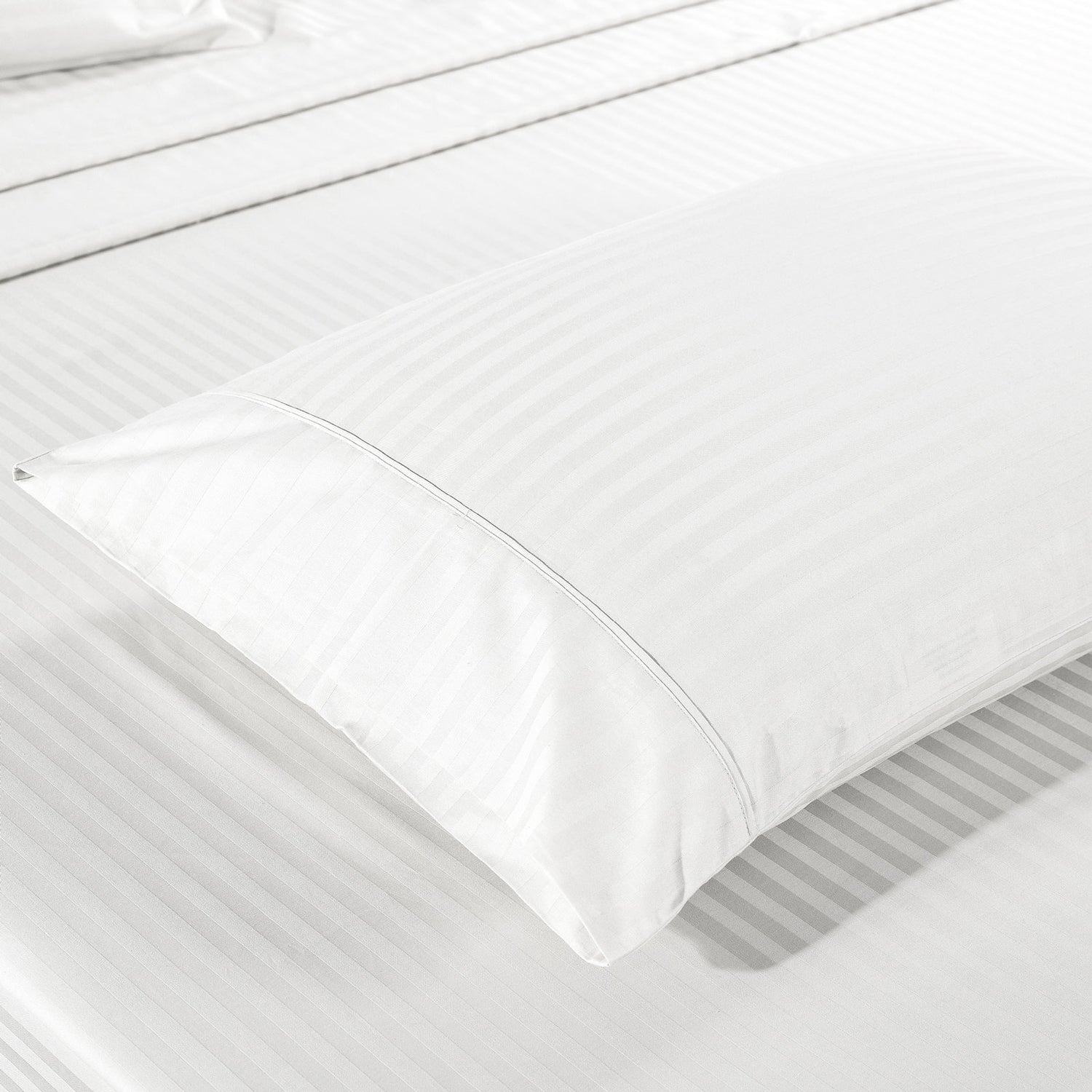 Kensington 1200 Thread Count 100% Cotton Sheet Set Stripe Hotel Grade-Bed Linen-PEROZ Accessories