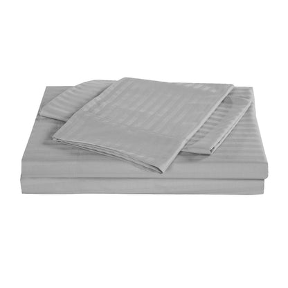 Kensington 1200 Thread Count 100% Cotton Sheet Set Stripe Hotel Grade-Bed Linen-PEROZ Accessories