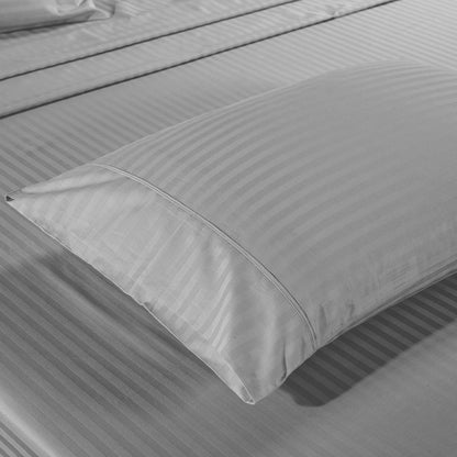 Kensington 1200 Thread Count 100% Cotton Sheet Set Stripe Hotel Grade-Bed Linen-PEROZ Accessories