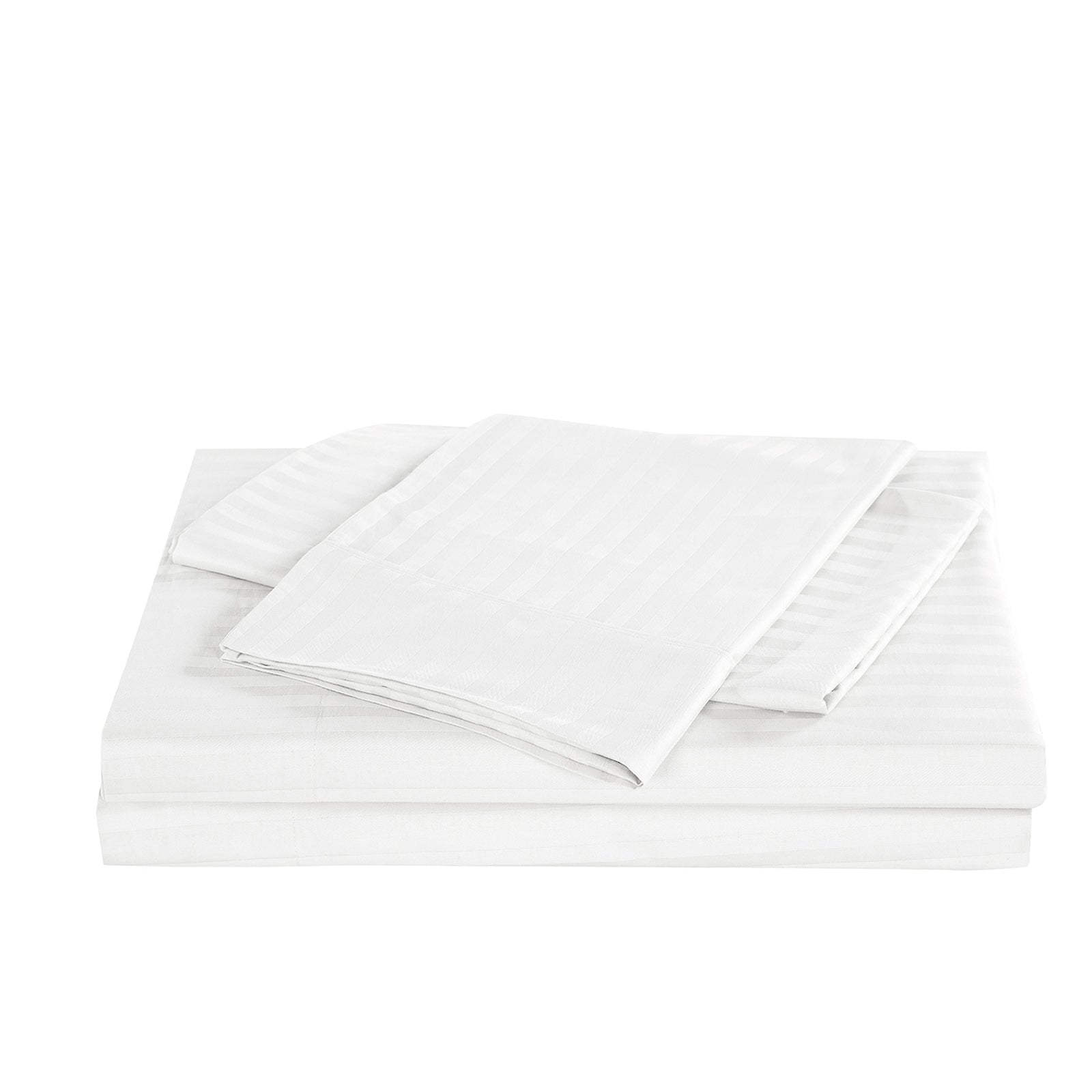 Kensington 1200 Thread Count 100% Cotton Sheet Set Stripe Hotel Grade-Bed Linen-PEROZ Accessories