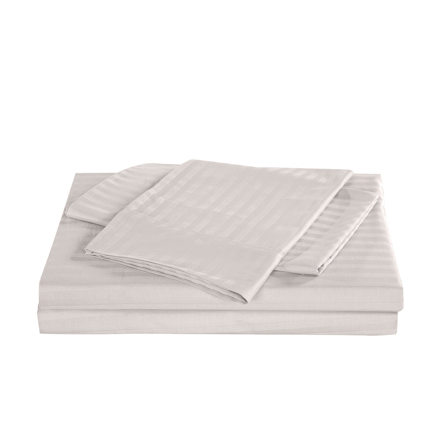 Kensington 1200 Thread Count 100% Cotton Sheet Set Stripe Hotel Grade-Bed Linen-PEROZ Accessories