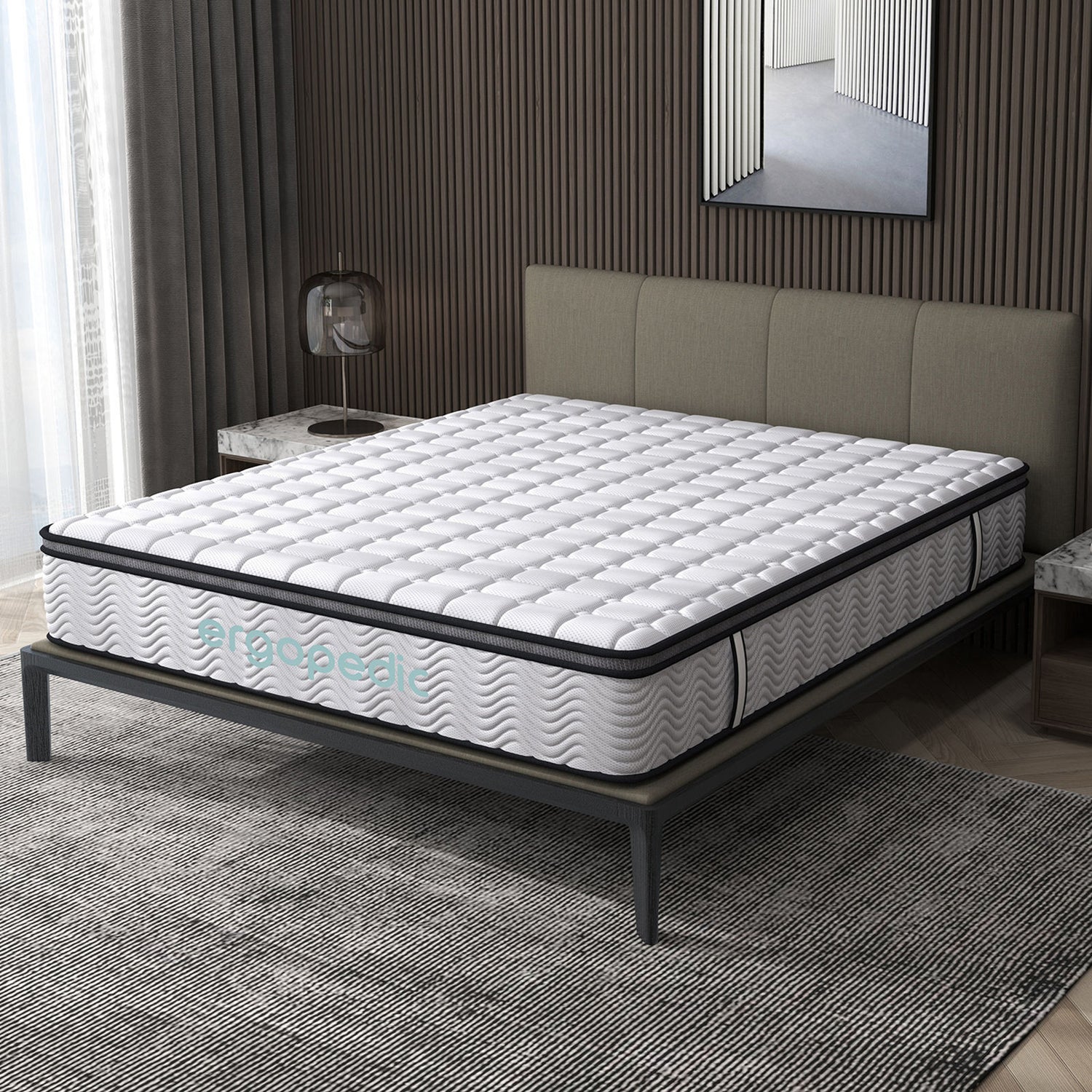 Ergopedic Mattress 5 Zone Latex Pocket Spring Mattress In A Box 30cm-Mattresses &amp; Futons-PEROZ Accessories