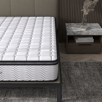 Ergopedic Mattress 5 Zone Latex Pocket Spring Mattress In A Box 30cm-Mattresses &amp; Futons-PEROZ Accessories