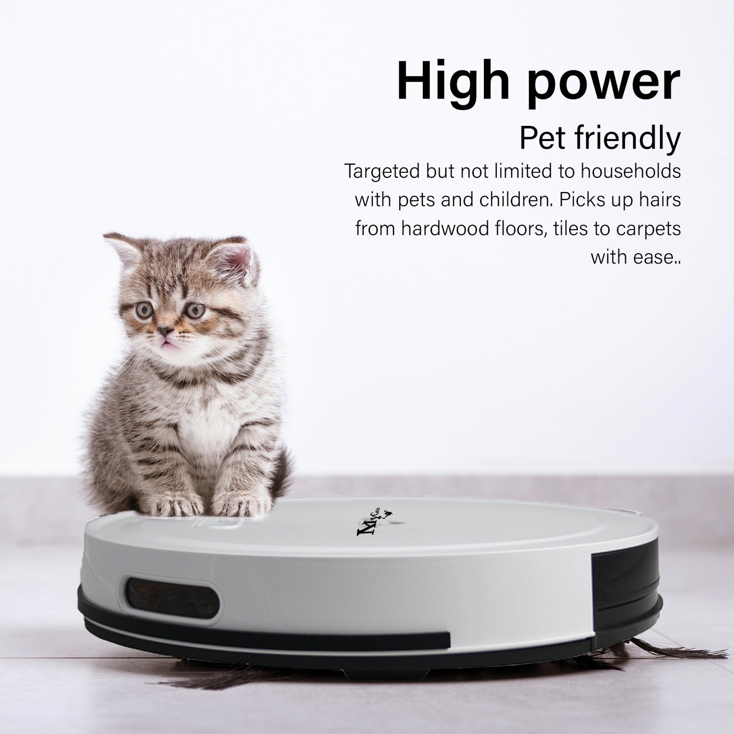 MyGenie Smart Robotic Vacuum Cleaner App Controlled Carpet Floors Auto Robot-Small Home Appliances-PEROZ Accessories