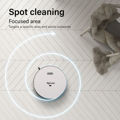 MyGenie Smart Robotic Vacuum Cleaner App Controlled Carpet Floors Auto Robot-Small Home Appliances-PEROZ Accessories