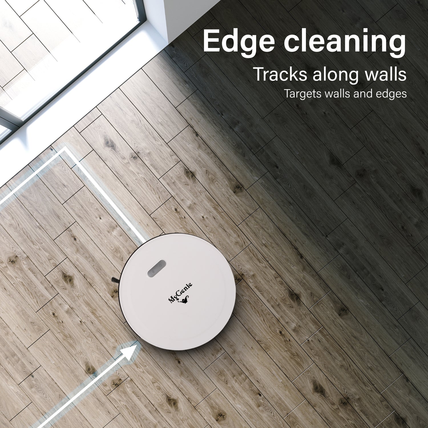 MyGenie Smart Robotic Vacuum Cleaner App Controlled Carpet Floors Auto Robot-Small Home Appliances-PEROZ Accessories