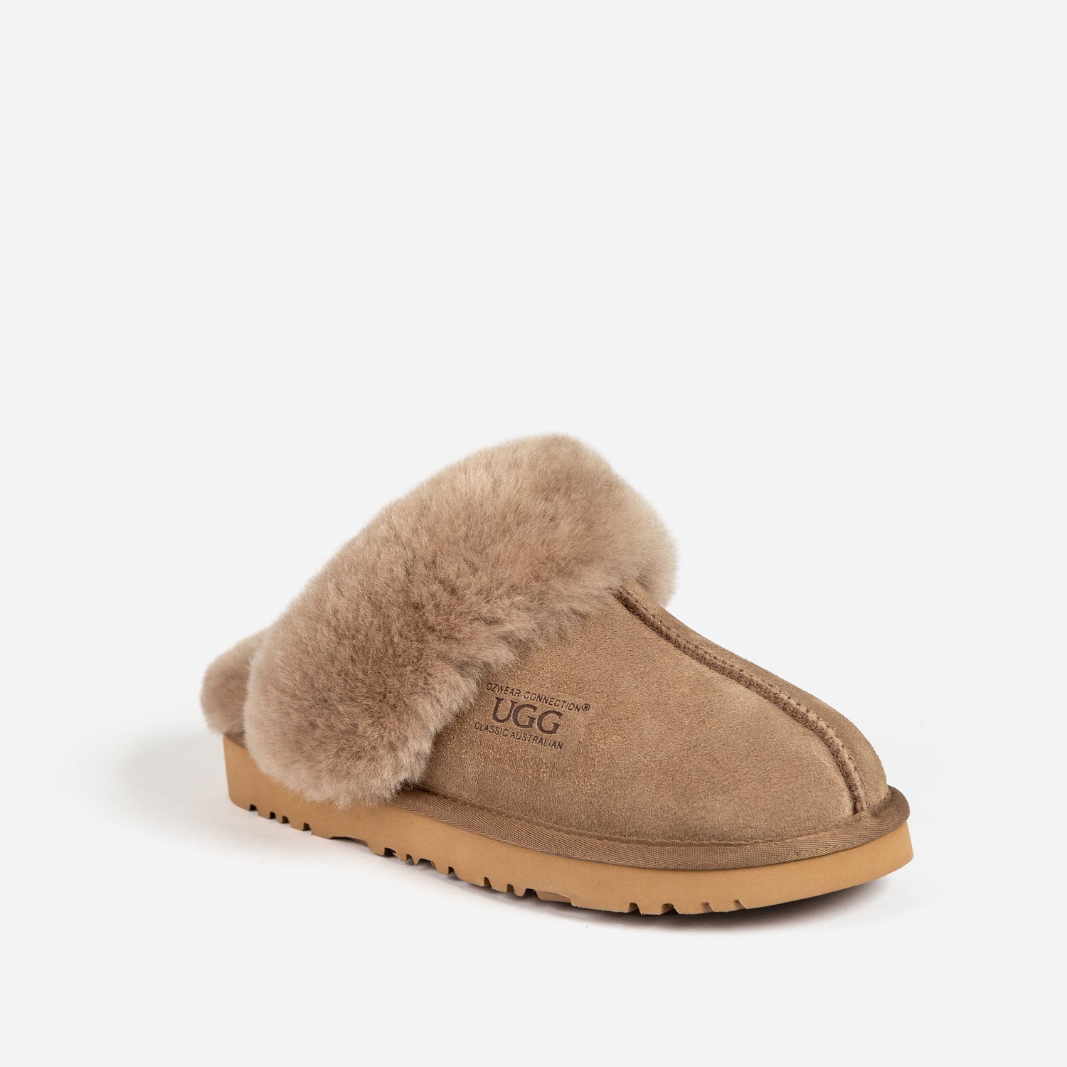 Ugg Slippers Premium Australia Sheepskin Unisex Scuffette Suede-Slippers-PEROZ Accessories