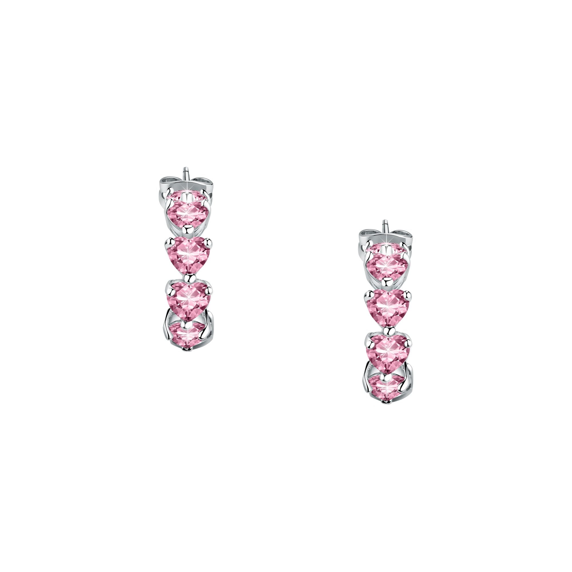 Chiara Ferragni Diamond Heart Fairytale Hoop Earrings-Earrings-PEROZ Accessories