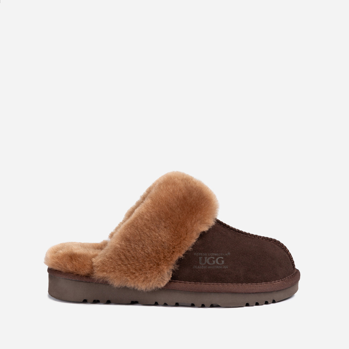 Ugg Slippers Premium Australia Sheepskin Unisex Scuffette Suede-Slippers-PEROZ Accessories