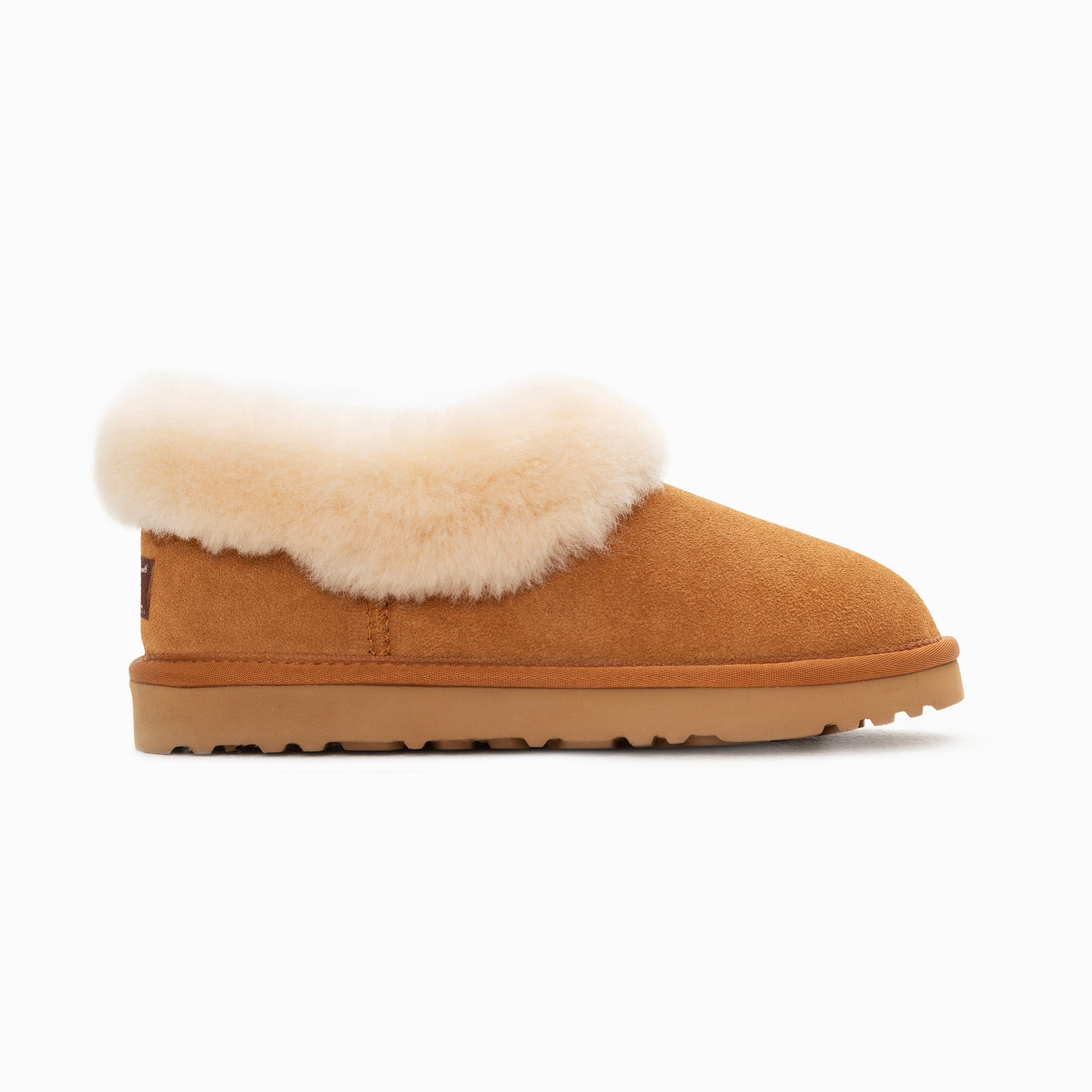 Ugg Slippers Avery Unisex Premium Sheepskin Slippers Suede-Slippers-PEROZ Accessories