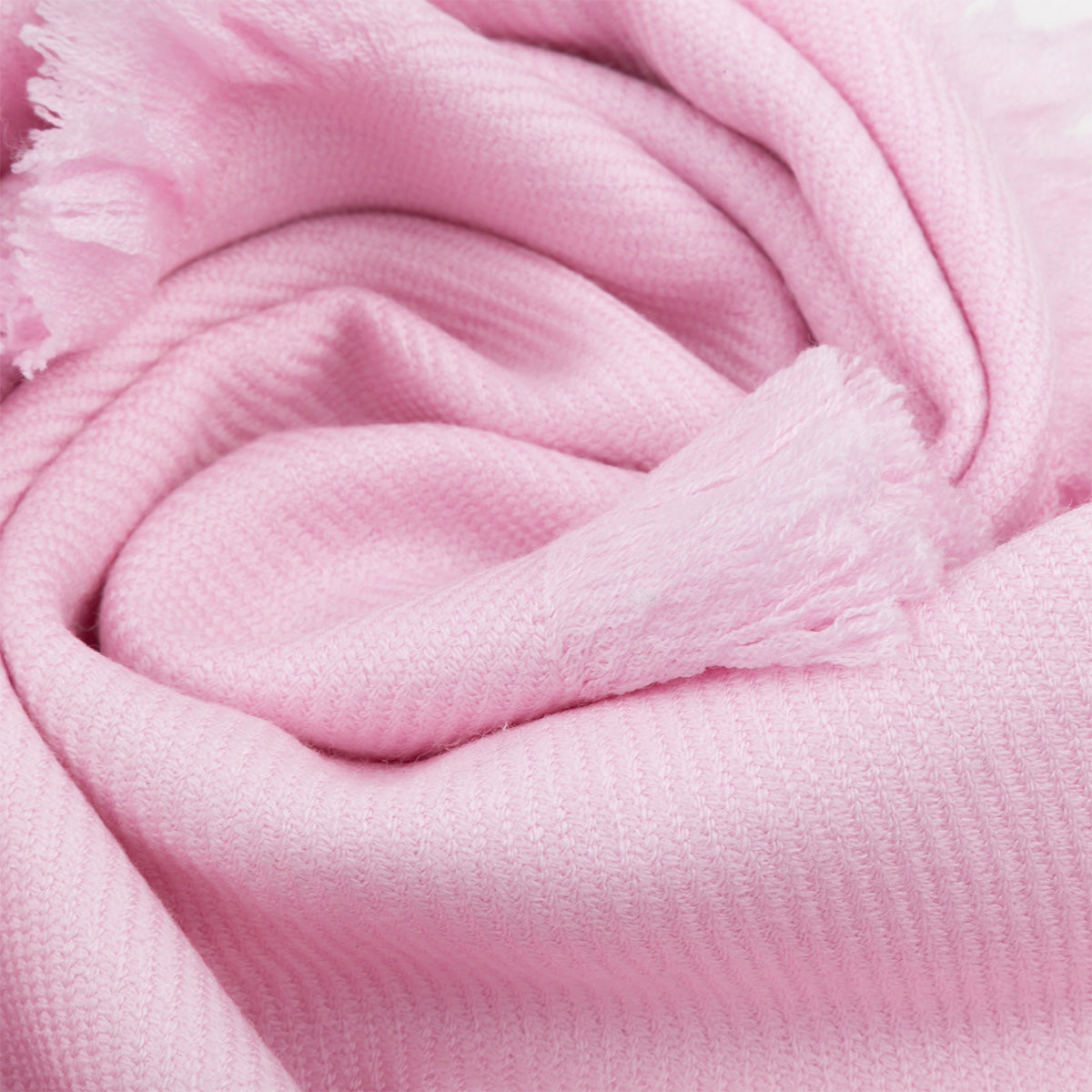 Ugg Fringed Check Wool Scarf Pink-Scarves-PEROZ Accessories