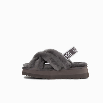 Ugg Adele Platform Slipper(Elastic Backstrap) (Water Resistant)-Slippers-PEROZ Accessories