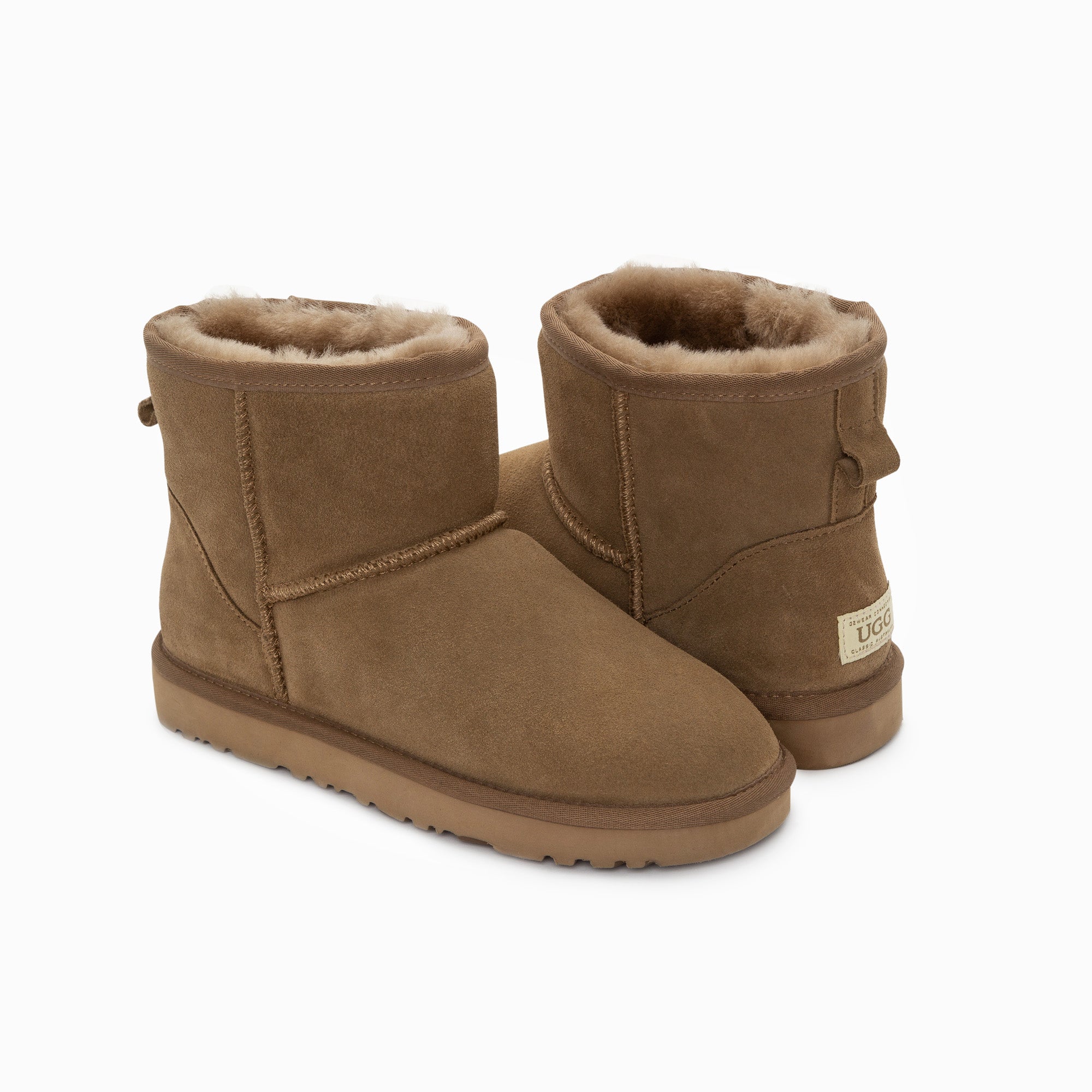 Ugg Boots Genuine Australian Sheepskin Unisex Mini Classic Suede-Boots-PEROZ Accessories