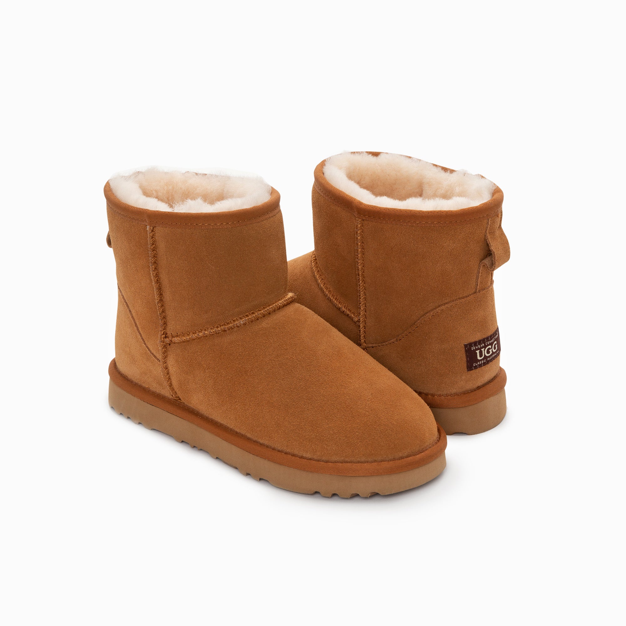 Ugg Boots Genuine Australian Sheepskin Unisex Mini Classic Suede-Boots-PEROZ Accessories