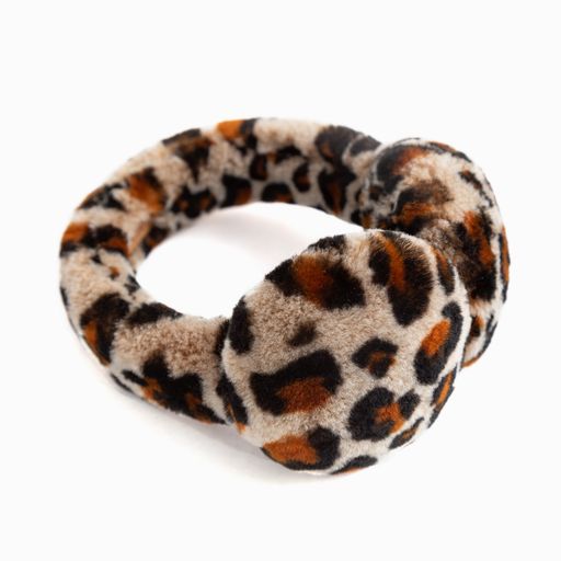 Ugg Kids Sheepskin Earmuff Leopard-Earmuffs-PEROZ Accessories