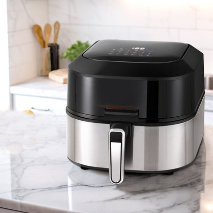 Devanti 5.5L Air Fryer &amp; Grill LCD Fryers 1500W-Appliances &gt; Kitchen Appliances &gt; Air Fryers-PEROZ Accessories