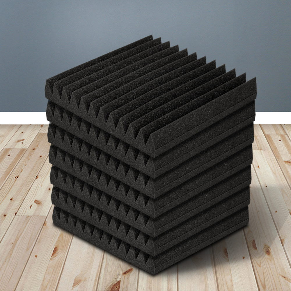 Alpha Acoustic Foam 20pcs 30x30x5cm Sound Absorption Proofing Panel Studio Wedge-Audio &amp; Video &gt; Acoustic Foam-PEROZ Accessories