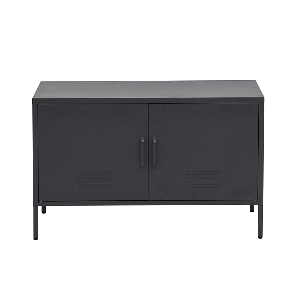 Artiss Buffet Sideboard Metal Cabinet - BASE Charcoal-Furniture &gt; Living Room-PEROZ Accessories