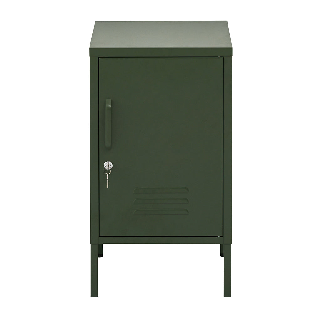 Artiss Bedside Table Metal Cabinet - Green-BedSide Tabless-PEROZ Accessories