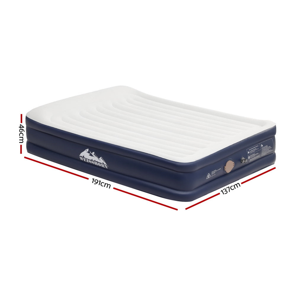 Weisshorn Air Mattress Double Inflatable Bed 46cm Air bed-Outdoor Recreation &gt; Camping &gt; Inflatable Mattresses-PEROZ Accessories