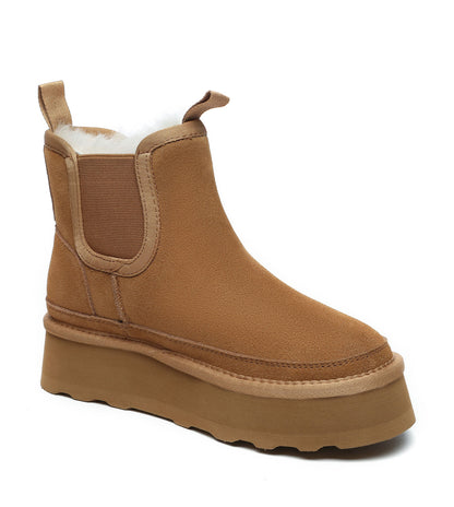 Australian Shepherd Chelsie Platform UGG Boots - AS3047-UGG Boots-PEROZ Accessories