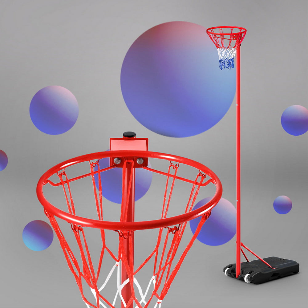 Everfit 3.05M Netball Hoop Basketball Stand System Net Ring-Sports &amp; Fitness &gt; Ball Sports &gt; Basketball &amp; Basketball Accessories-PEROZ Accessories