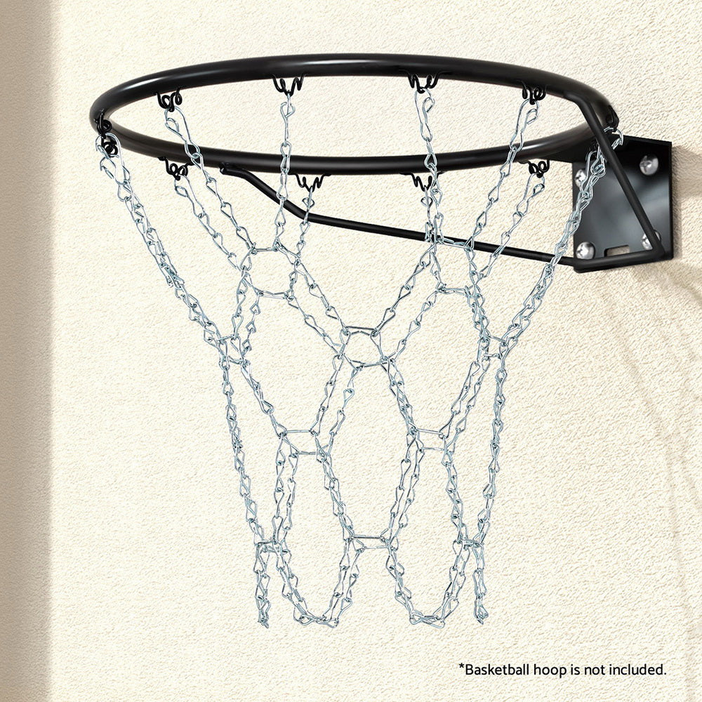 Everfit Basketball Ring Metal Braided Chain Net 12 Loop-Sports &amp; Fitness &gt; Basketball &amp; Accessories-PEROZ Accessories