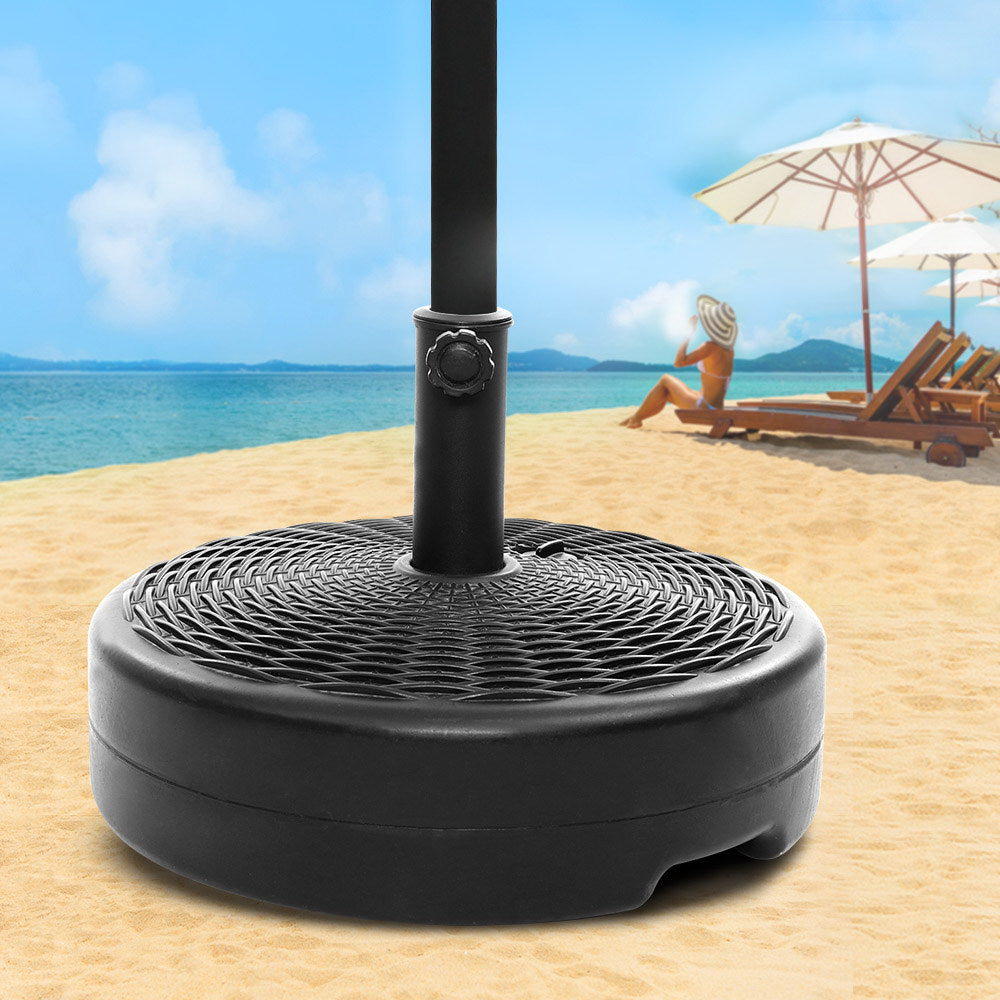 Instahut 51cm Outdoor Umbrella Base Round Stand Pod-Furniture &gt; Outdoor-PEROZ Accessories