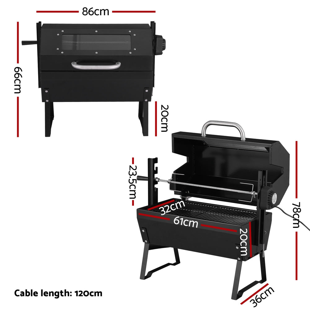 Grillz BBQ Grill Charcoal Electric Smoker Roaster-Home &amp; Garden &gt; BBQ &gt; BBQ Tools-PEROZ Accessories