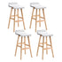 Artiss 4x Bar Stools Wooden Stool White-Furniture > Bar Stools & Chairs > Table & Bar Stools-PEROZ Accessories