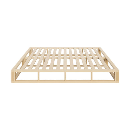 Oikiture Wooden Bed Frame Double Size Cage-like Base-Bed Frames-PEROZ Accessories